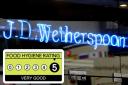 See the hygiene rating for the Wetherspoons in South East London