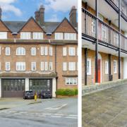 The two-bed flat in the Old Fire Station is on the market for £300k