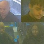 Police would like to identify these four men, who are potential witnesses to the stabbing