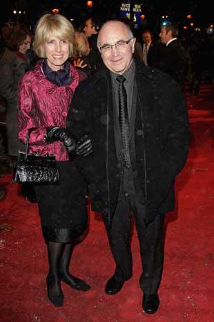 Bob Hoskins and guest arrive for the world film premiere of Disney's A Christmas Carol at the Odeon Leicester Square last night.