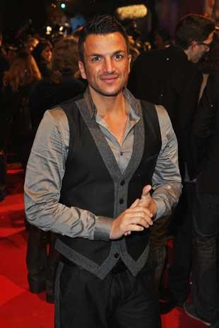 Peter Andre arrives for the world film premiere of Disney's A Christmas Carol at the Odeon Leicester Square last night.