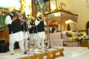 There was live music during the celebrations at the Gurdwara
