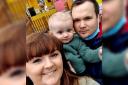 Dartford family Andy Hoyle, 36, Trudie Hoyle and young Joshua Hoyle, 2.