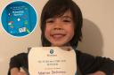 Sebastian Dechamps, 7, from Bexley, won the writers prize