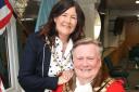 Mayor of Dartford, Cllr Paul Cutler with his wife Suzanne, the Mayoress.