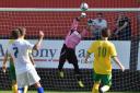 Wings keeper Ali Axol produces a save