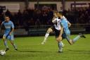 Harry Crawford rescues a dramatic 94th minute share of the spoils. Pictures by Keith Gillard.