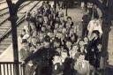 Many youngsters, including these from Crayford County Secondary School, were evacuated to rural areas during the Second World War. (Picture courtesy of Bexley Local Studies & Archive Centre)