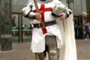 St George visits shoppers at The Glades, Bromley	