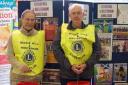 Lions Andy Antcliff and Keith Nixon collecting in Sainsburys Otford