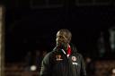 Chris Powell on the Craven Cottage pitch after the final whistle. PICTURE BY EDMUND BOYDEN.