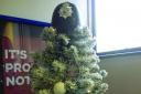 The Christmas tree at Bexley police station