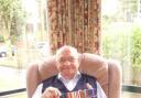 Vic Kenchington, aged 88, with his 10 war medals