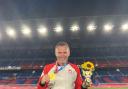 Adam Day, Bexley boy and football coach pictured with his Olympic gold medal in Tokyo