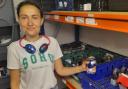 Kateryna Nechyporuk has been volunteering at Bromley foodbank (photo: Gwen Lardner)