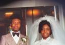 Delroy Grant and Janet Watson on their wedding day in 1975 (Picture courtesy of FERRARI PRESS AGENCY)