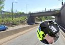 The driver was caught speeding on Bronze Age Way, Erith