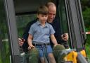 Prince Louis was seen helping with improvements at a scout hut in Slough