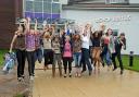 Bishop Justus School pupils jumped for joy when they received their GCSE results
