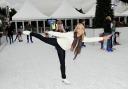 Laura Hamilton showed off her ice skating skills at Ruxley Manor Garden Centre's ice rink. BE71754