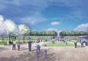An artist's impression of the new gardens