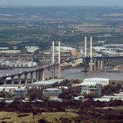 An aerial view looking towards Essex, of the Queen Elizabeth II (QEII) bridge, also referred to as the Dartford-Thurrock river crossing, at Dartford. Nick Ansell, PA Archive/PA Images.