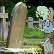 The total number of zombies is synonymous to the number of graves in south east London
