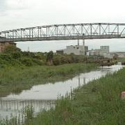 The cable bridge over Dartford Creek which an auditor says should have been better protected