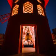 The red Moulin Rouge windmill on Airbnb. Credit: Daniel Alexander Harris/Airbnb