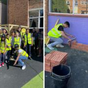 Nicholas James Construction held a workshop at Riverston School in Eltham to allow the students to have a go at contributing to the development of the garden