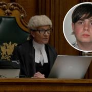 First live broadcast of Crown Court proceedings, showing Judge Sarah Munro QC making legal history as she passed sentence on 25-year-old Ben Oliver for the manslaughter of his grandfather (Screengrab taken from PA Video/Cameras)