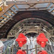 The tunnel boring machine (TBM) at Royal Docks / PA