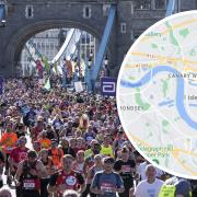What is the route for the London Marathon 2022? (PA/Google Maps)