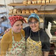 Debbie McFaul (right), with her coworker at Crumbs bakery on Bexley Road