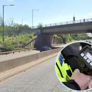 The driver was caught speeding on Bronze Age Way, Erith