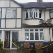 A flat has been left damaged after a fire in New Cross.