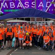 35 people ran, walked, cycled and even rowed a 70 mile trail from Southend to Stanford for charity