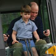Prince Louis was seen helping with improvements at a scout hut in Slough