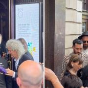Members of Queen spotted entering London Coliseum to watch We Will Rock You