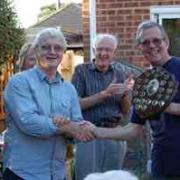 Malcolm Lowing (r) Awards Lion of the Year to Neil Walker