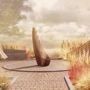 A CGI showing how the memorial garden could look