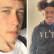 Four teens are on trial accused of murdering Charlie Bartolo (left) and Kearne Solanke (right)