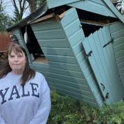 Debbie Phillips, 57, said she first noticed the issue with her shed in January this year (Credit: Joe Coughlan)