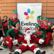 Lambeth Red Watch on their visit to Evelina Children's Hospital to give out presents