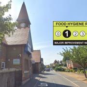 Hope Community School's kitchen has been given a food hygiene rating of 'one'