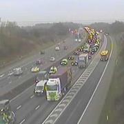 LIVE updates as crash causes 'long' delays and miles of traffic on M25