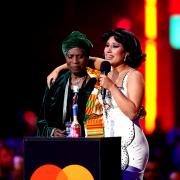 Raye received her Album of the Year award with her grandmother by her side