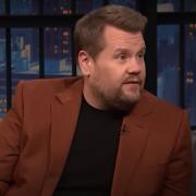 James Corden met some fans from the UK during his talk show appearance on Seth Meyers
