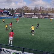 Cray Wanderers and Chatham Town fought out an entertaining Good Friday draw at Hayes Lane