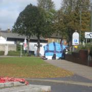 The scene near Bexleyheath war memorial